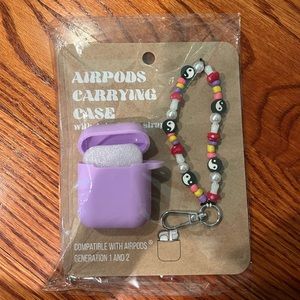 Airpods Carrying Case with Detachable Strap